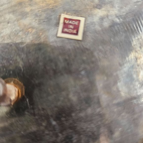 Vintage Round Cricket Keeper Box Trinket Potpourri Brass Handle Latch Lock - Picture 4 of 10